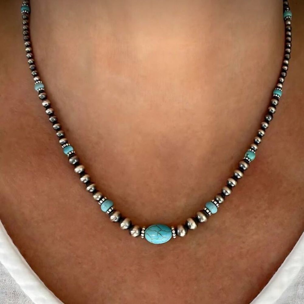 Boho Beaded Necklace #1926